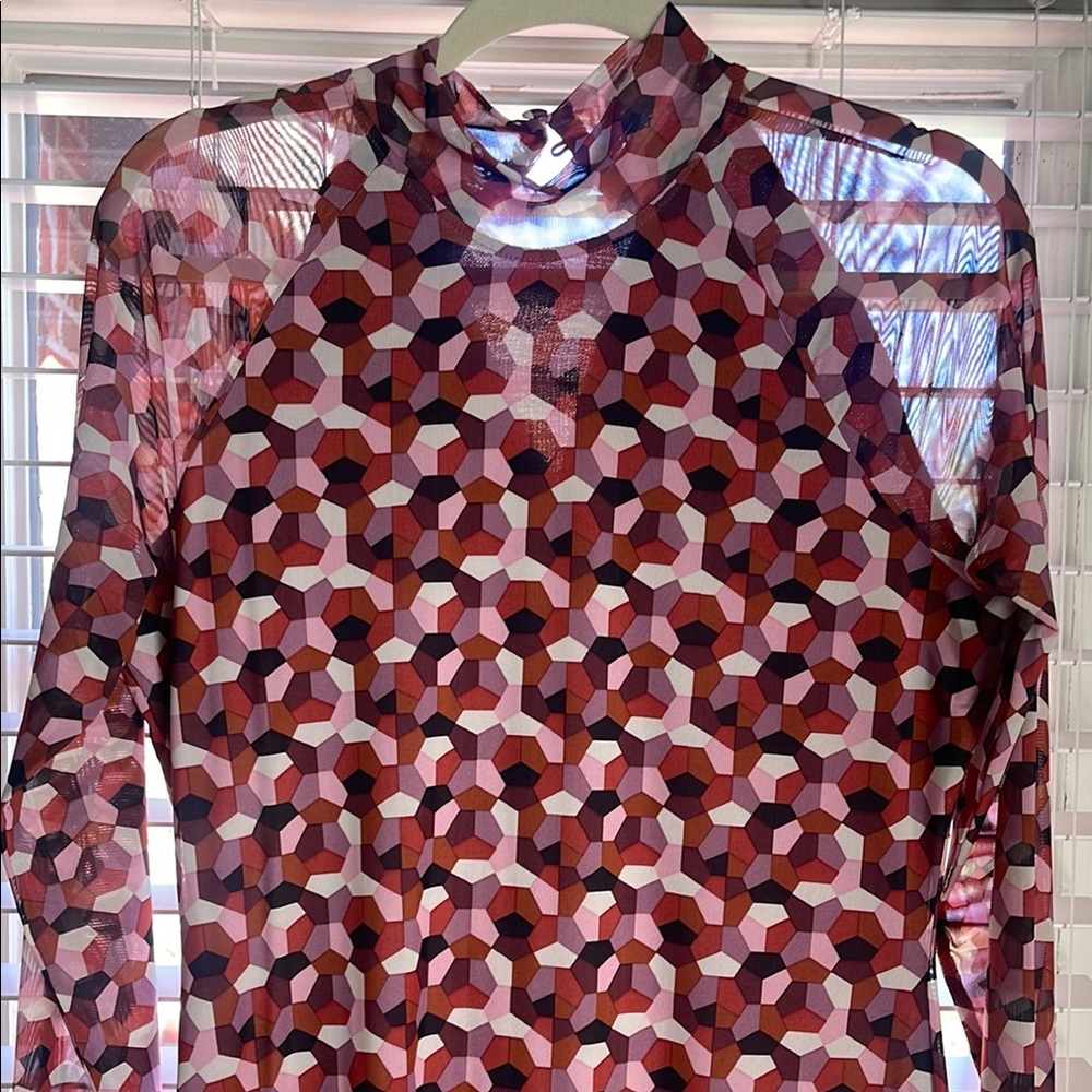 Anthropologie Elegant Multicolor Patterned Dress